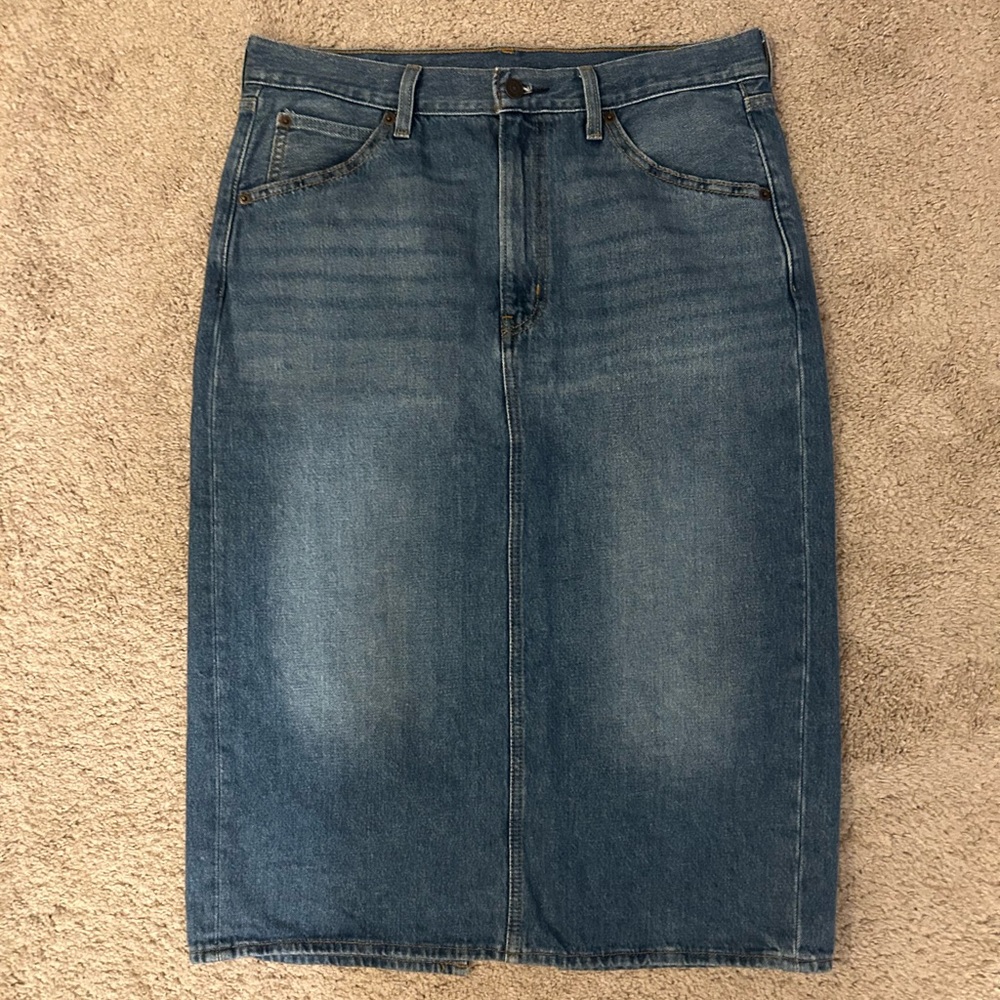 Levi's Blue Denim Pencil Skirt